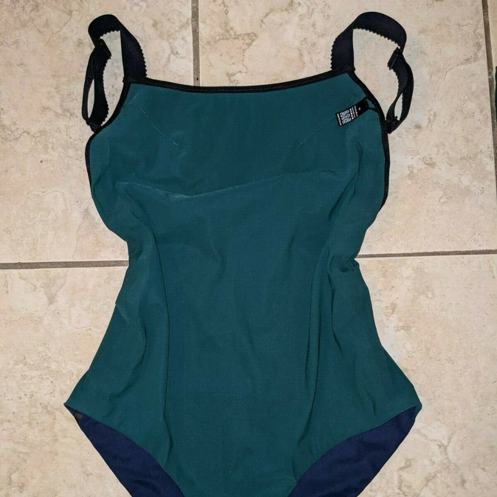 Ward Whillas One Piece Swimsuit Reversible Navy/dark green Size XS